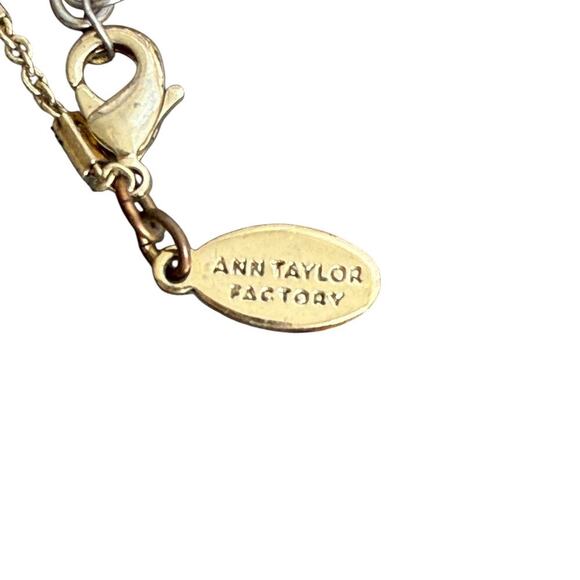 Vintage Ann Taylor Crystal Statement Necklace 30inch - Picture 5 of 8